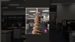 wooden Christmas tree in *amazing*