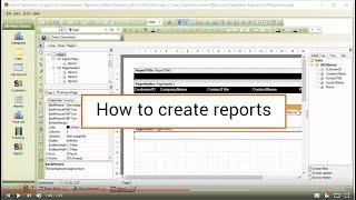 Active Table Editor  How To Create Reports