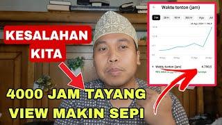 INFO TERBARU WAJIB PEMULA TAU ⁉️ DI TOLAK MONET ‼️ PENYEBAB 4000 JAM TAYANG DROB  KENAPA VIEW SEPI