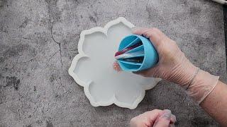 #2032 OMG Resin 3D Bloom Using A SPLIT CUP