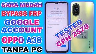 BYPASS FRP AKUN GOOGLE OPPO A38 TANPA PC  FIX BYPASS FRP OPPO A38 LATEST WITHOUT PC