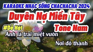 Karaoke Duyên Nợ Miền Tây Tone Nam Nhạc Sống ChaChaCha Đám Cưới Mới Nhất 2024 Cực Vip  Phát Organ