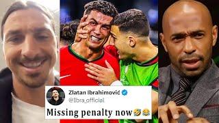 Famous Reaction On Ronaldo Crying After Missing Penalty  Portugal vs Slovenia 0-0 3-0 Reaction