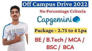 Capgemini Off Campus Drive 2022  Capgemini  Recruitment 2022 Capgemini Hiring 2021 2022 Freshers