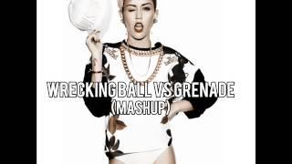 Bruno Mars Vs Miley Cyrus - Wrecking Ball & Grenade Mashup
