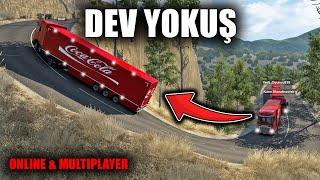 ÇOK DİK VE TEHLİKELİ VİRAJI KONVOY HALİNDE DÖNDÜK  Euro Truck Simulator 2 Online