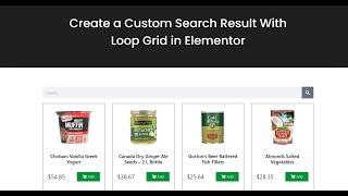 Elementor LOOP Tutorial Create a Custom Product Search Result Page With Loop Grid