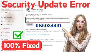 Security Update For Windows 10 Version 22H2 KB5034441 Download Error  Fix Security Update Error