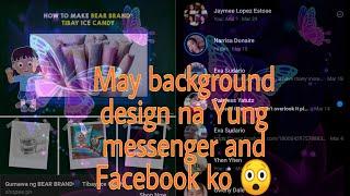 Paano Lagyan ng background wallpaper Yung messenger and Facebook  no root required.