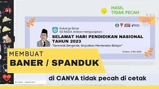 Cara Membuat Baner atau Spanduk di Canva tidak pecah di cetak di percetakan