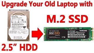 Upgrade your Old Laptops 2.5 Hard Drive to a New M.2 SATA SSD