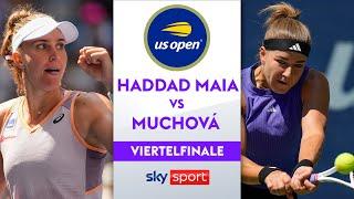 Haddad Maia  vs. Muchová  - Viertelfinale  US Open NY 2024  Highlights - Sky Sport Tennis