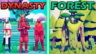 DYNASTY WARRIORS vs GREAT FOREST - Totally Accurate Battle Simulator  TABS