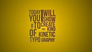 Kinetic Typography In After Effects   Tutorial