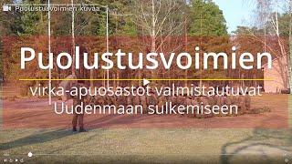 Puolustusvoimat - Uudenmaan eristäminen