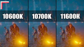 Intel i5-10600K vs Intel i7-10700K vs Intel i5-11600K — Test in 10 Games 1080p 1440p