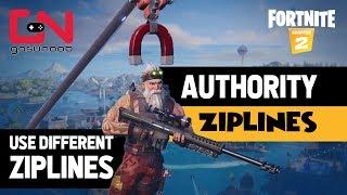 Fortnite Authority Ziplines Locations - Use Different Ziplines Week 2 SEASON 3