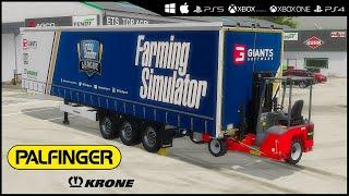 Palfinger truck mounted forklift  Trailer I Farming Simulator 22