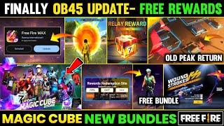 NEW OB45 UPDATE  New Magic Cube Bundles + Free Rewards  Free Fire New Event  Ff New Event Today