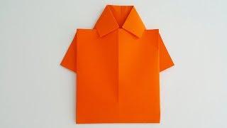 How to make a paper t-shirt Making a paper t-shirt Origami