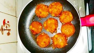 Aloo tikki in Kannada  Aloo Tikki recipe Kannada  Aloo Chat recipe  evening snacks recipe kannada