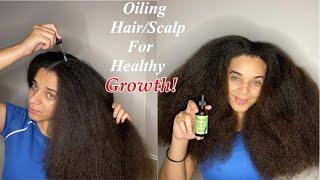 Hair Oiling  Routine for GROWTH and scalp HEALTH￼  MIELLE ROSEMARY Mint scalp& hair oil