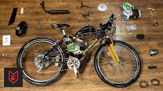 How to Build a 2-Stroke Motorized Bicycle in 6 Minutes