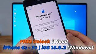 FREE UnlockBypass iCloud iPhone 6s - 7+   iOS 15.8.2 Windows