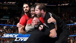 Kurt Angle & The Shield lead a Raw raid of SmackDown SmackDown LIVE Nov. 14 2017