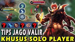 CARA MAIN VALIR TERBARUBUILD EMBLEM DAN ITEM VALIR TERSAKITGAMEPLAY VALIR-MOBILE LEGENDS #mlbb