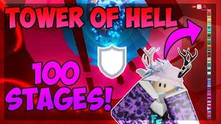 COMPLETING A *100* STAGE TOWER - Tower of Hell  Roblox - TOH