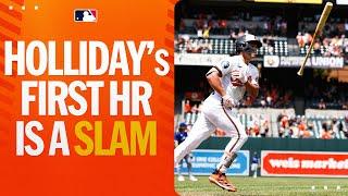 Jackson Hollidays FIRST HOMER is a GRAND SLAM to Eutaw Street