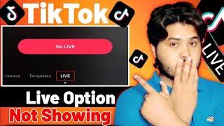 TikTok Live Option Not Showing Problem SolveBy TNC Channel