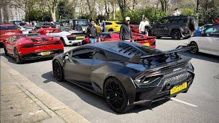 Easter Supercar Chaos in London Police Flames Accelerations...