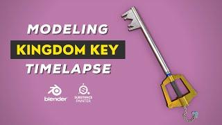 3D Modeling Kingdom Key - Blender 2.9 & Substance Painter Timelapse