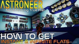 Terraforming True Flats Instant 45s And Infinite steps How To - ASTRONEER