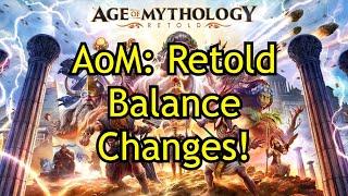 ALL the new Balance Changes  Age of Mythology Retold