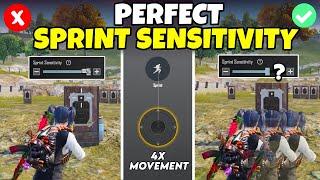 SPRINT SENSITIVITY Guide for Fast Movement  Best sprint Sensitivity  BGMIPUBG Mobile