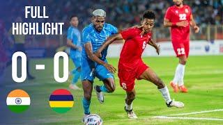 Intercontinental Cup 2024  India 0-0 Mauritius  Highlights