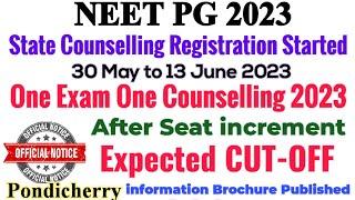 neet pg 2023 state counselling Registration Started  MCC counselling  Next exam  Expected cut off