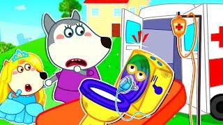 Oh No Potty Got a Boo Boo - Learn Good Habits With Mommy Wolf   Cartoons for Kids