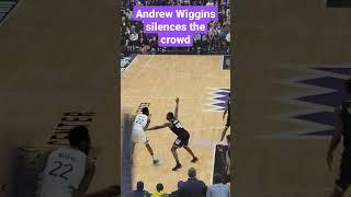 Andre Wiggins Silences the Crowd at #Sacramento  #Kingz game.