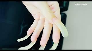 Obsessed with Longest Nails in Pakistan  Xawii Khan  Most Beautiful Clean Long Natural Nails