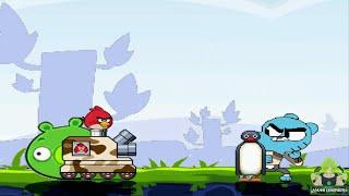 M.U.G.E.N. Battles  Angry Birds TankMinion Pig vs PinguGumball