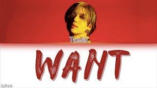 TAEMIN 태민 - WANT’ LYRICS HANROMENG COLOR CODED 가사