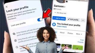 How to Lock Facebook Profile 2024 NEW METHOD  Facebook Profile Lock Option Not showing 2024