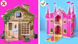 HOW TO BUILD BARBIE DREAM HOUSE Rich VS Poor Challenge* Secret Tiny House By YayTime