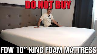 DO NOT BUY FDW 10 Inch King Memory Foam Mattress