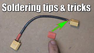 Soldering tips & tricks how to put in a heat shrink tubing when you already soldered the wires