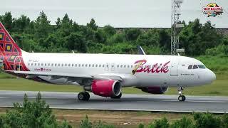 Pesawat Batik Air Sorong Rute Manokwari Take Off di Bandara DEO Kota Sorong